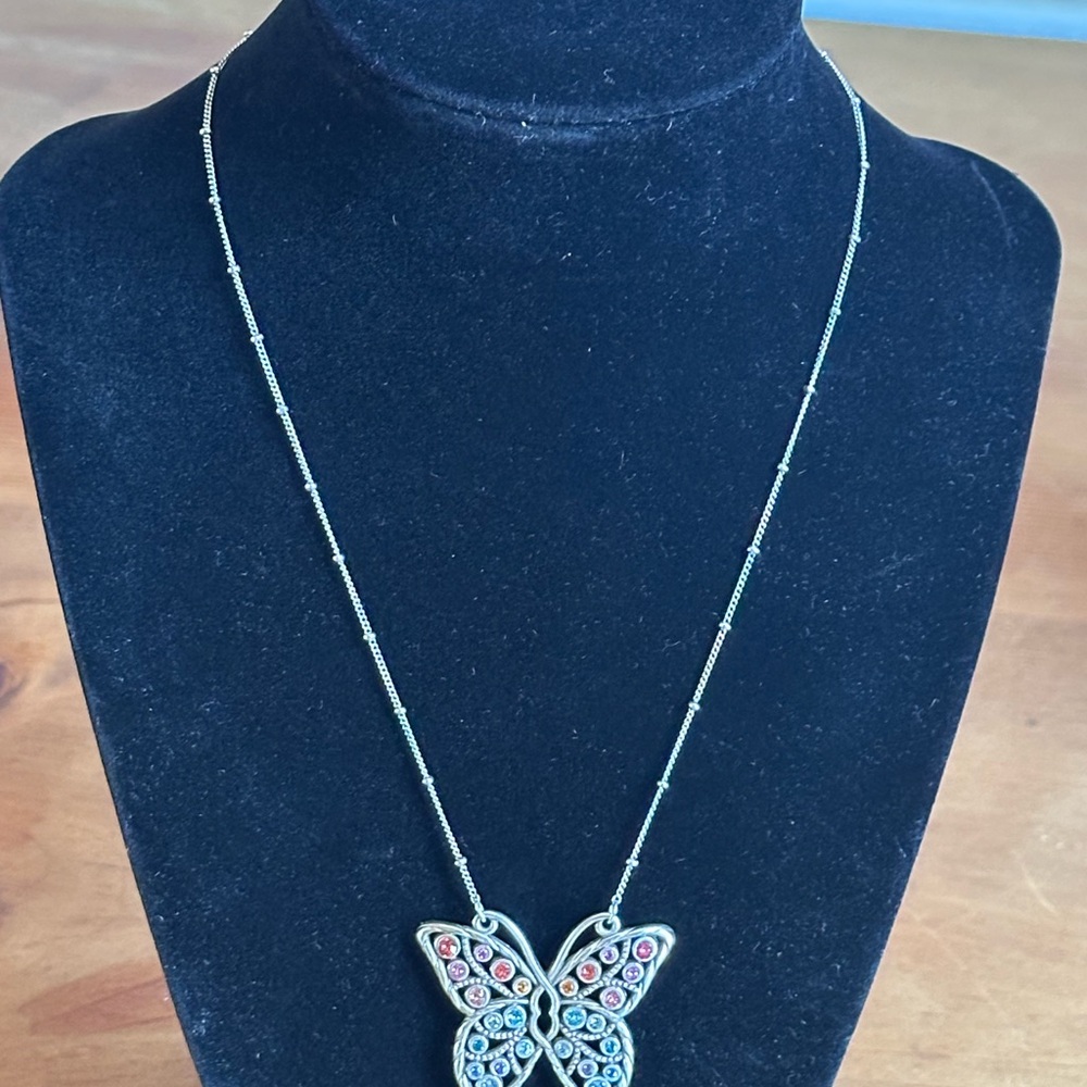 Brington Halo Gems Monarch Necklace - Picture 2 of 10